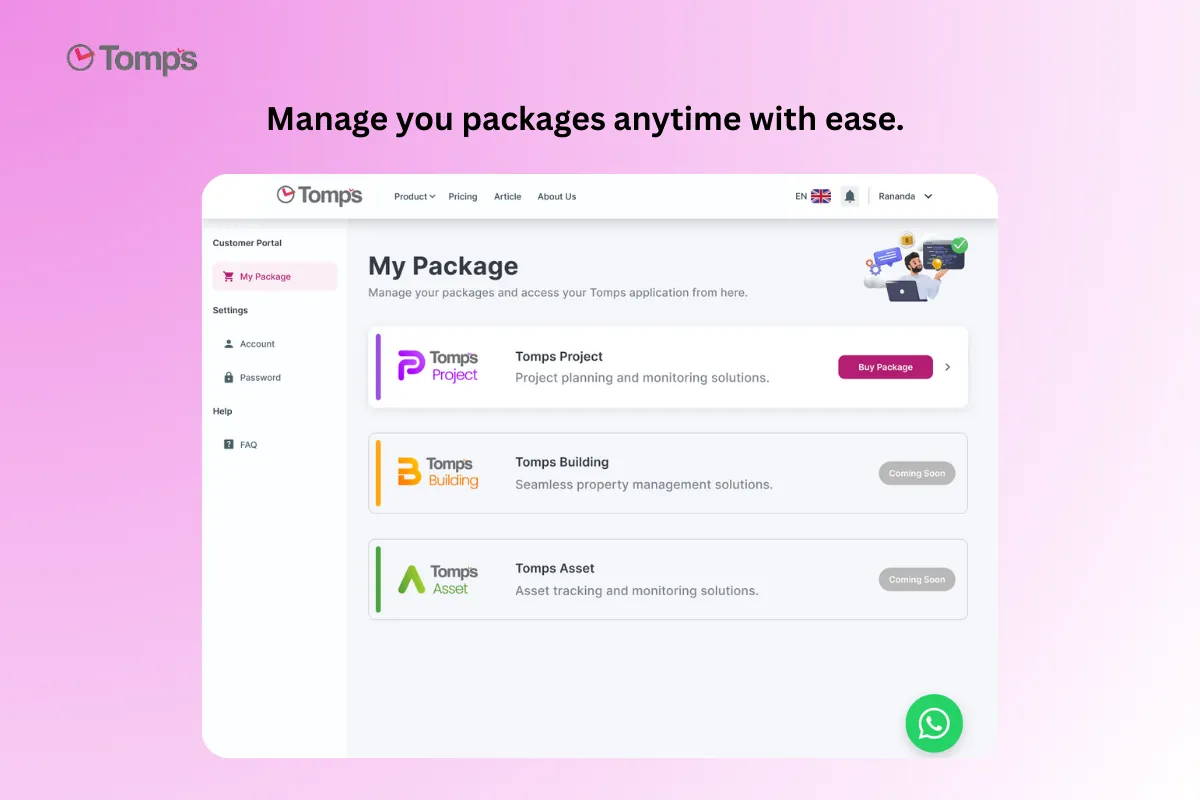Tomps SaaS Package